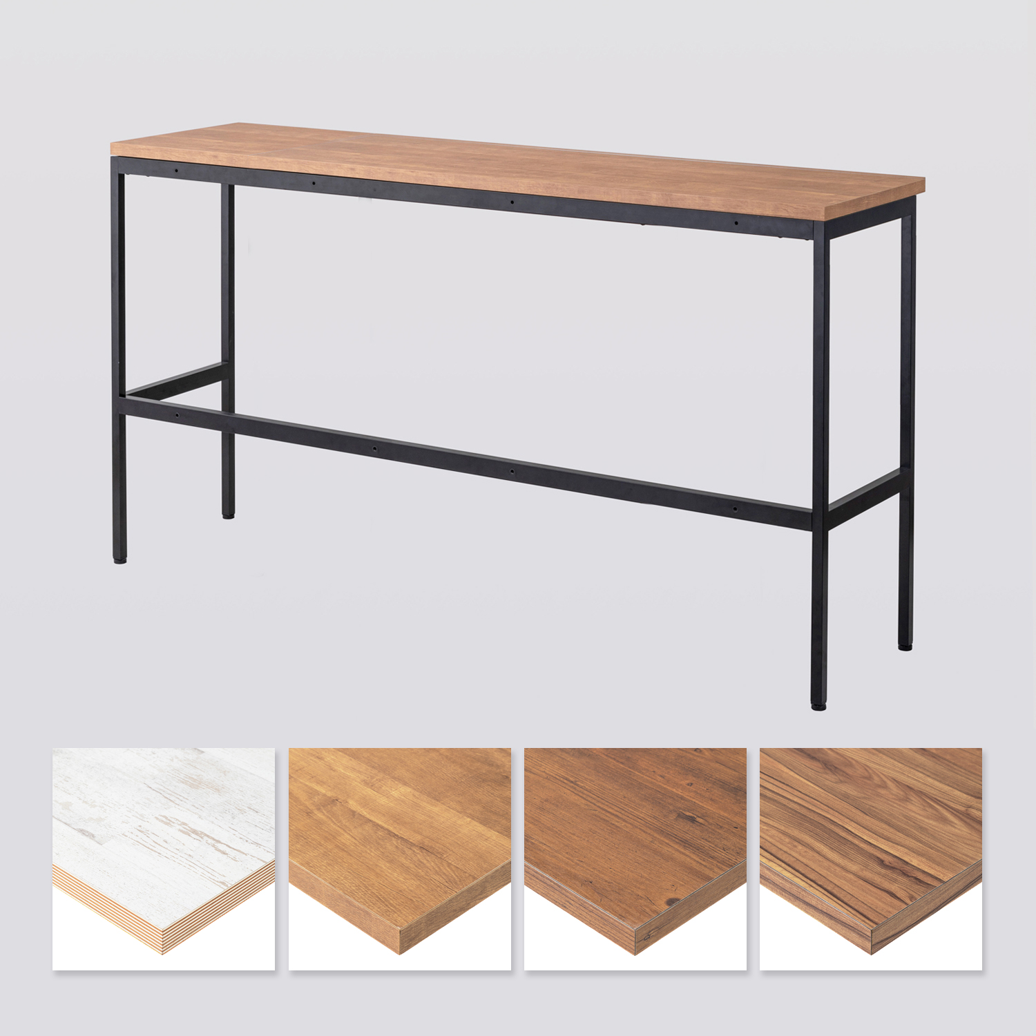 WORKSの店舗用テーブル（トップ、脚セット） ハイテーブル カウンター