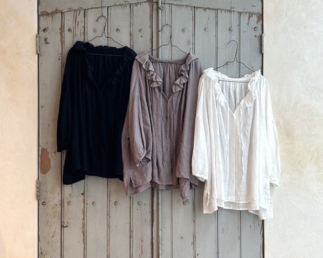 リネンシアーフリルブラウス ＊ 限定color | KITTE丸の内店 | nest