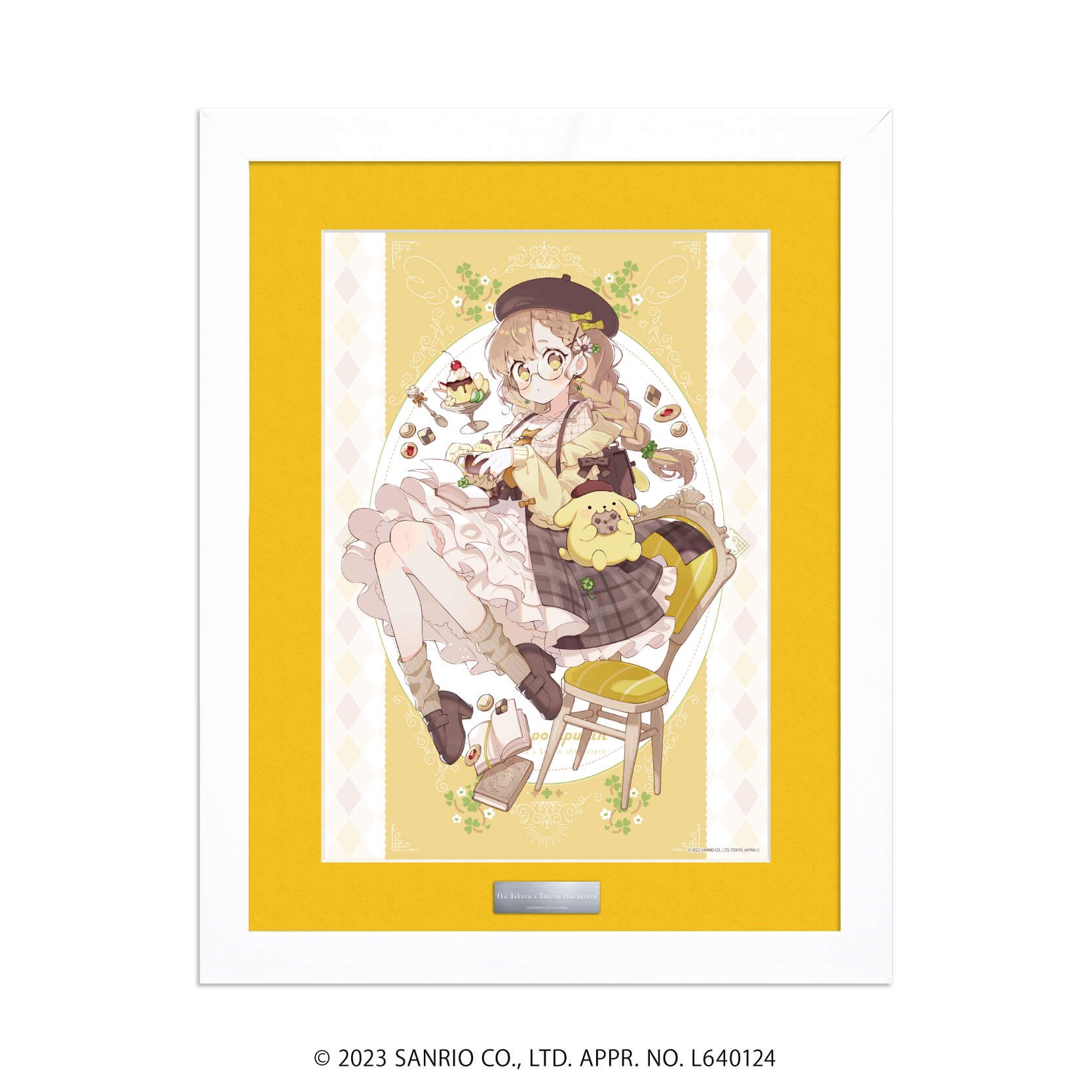 上倉エク×サンリオキャラクターズ｜高精細複製原画（額付き）「上倉