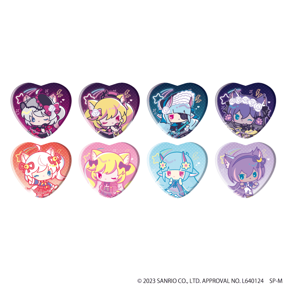 SHOW BY ROCK!!｜ハート型缶バッジ「SHOW BY ROCK!!」01/Heart Beat