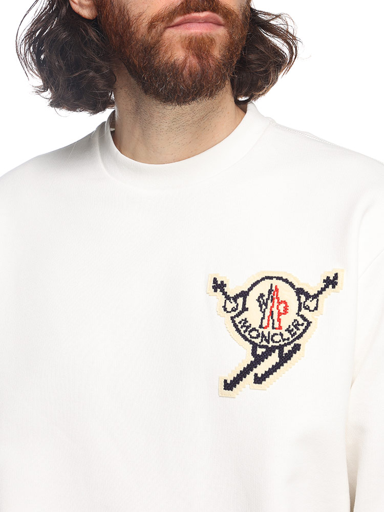 MONCLER (モンクレール) スキーワッペン クルーネック トレーナー