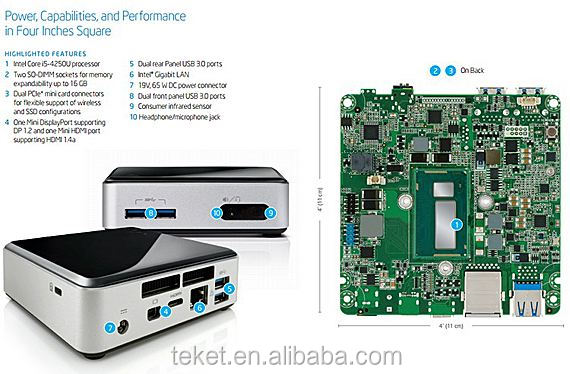 Mini PC Intel NUC i5-4250U with NVIDIA Quadro T2000 for Business