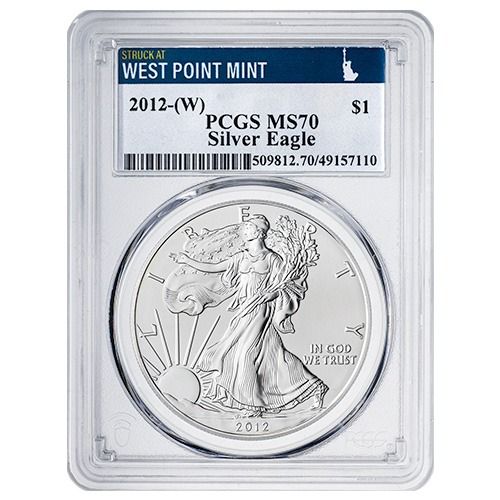 Buy 2012-(W) PCGS MS-70 Struck at West Point Mint 1 oz American