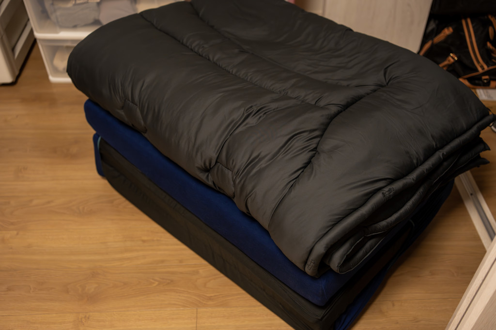 エアーCN］コンフォーター （シングルロング）150×210cm ブラック