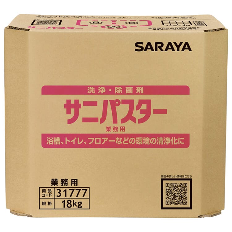 サラヤ｜洗浄・除菌剤 サニパスター 18kg 八角B.I.B.: サラヤプロショップ