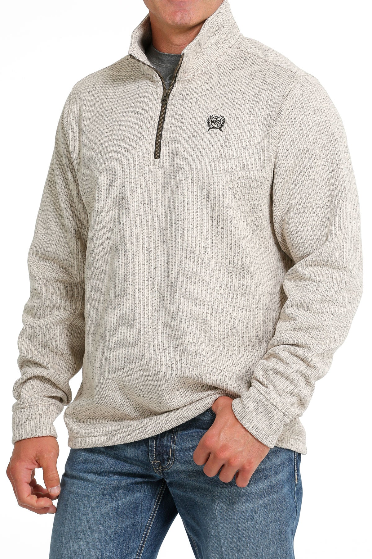 Cinch Men's Stone Quarter Zip Sweater Knit Jacket – West 20 Saddle Co.