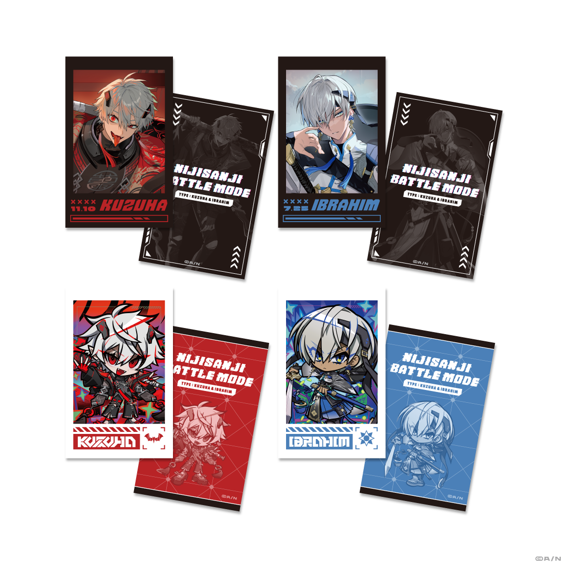 NIJISANJI Battle Mode Type：Kuzuha＆Ibrahim】ランダムチェキ風