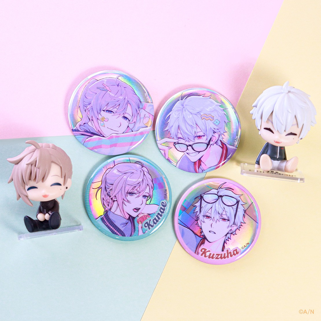 ChroNoiR ニューレトロスタイル】ランダムオーロラ缶バッジ｜にじさん