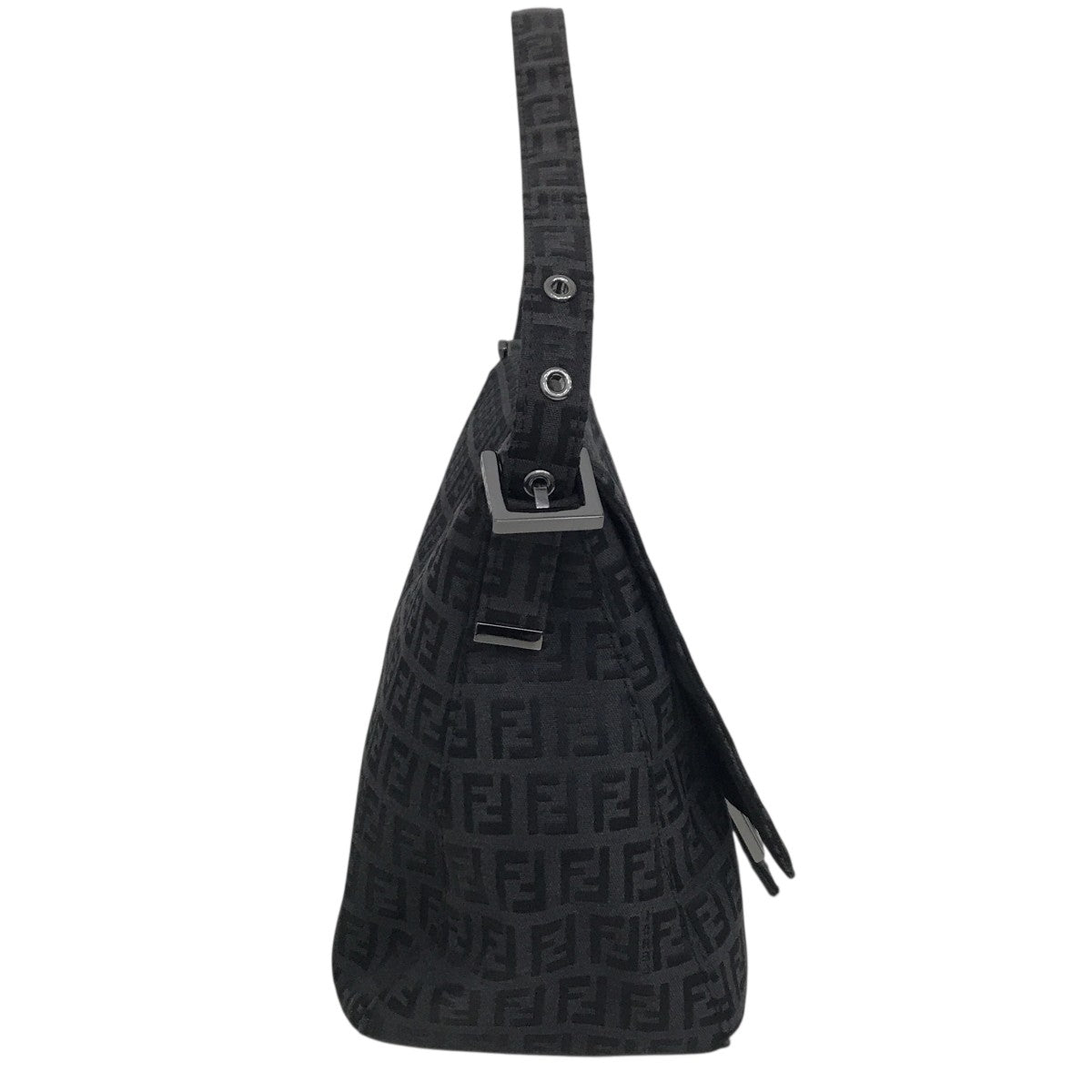 FENDI(フェンディ) ズッカ柄 マンマバケットハンドバッグ ブラック