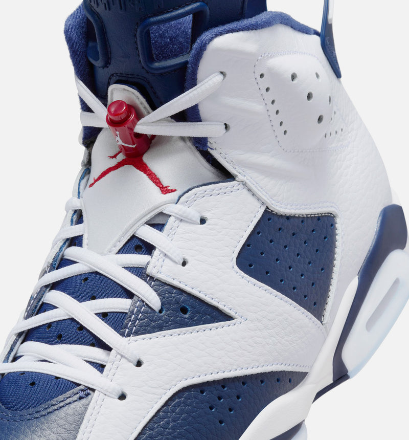 Jordan CT8529-164 Air Jordan 6 Retro White and Midnight Navy Mens