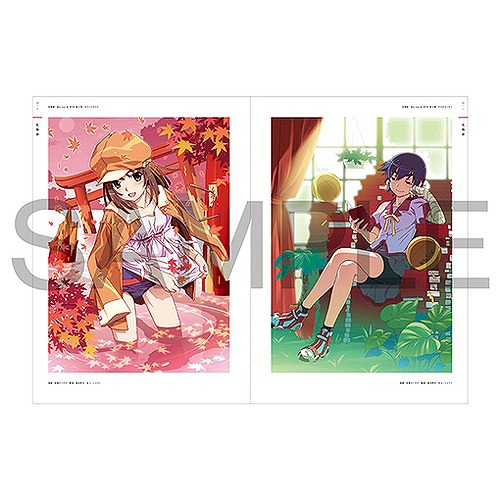 物語シリーズ 10th ILLUSTRATION WORKS アートブック Monogatari Series 10th Anniversary Illustration Works Book Mini