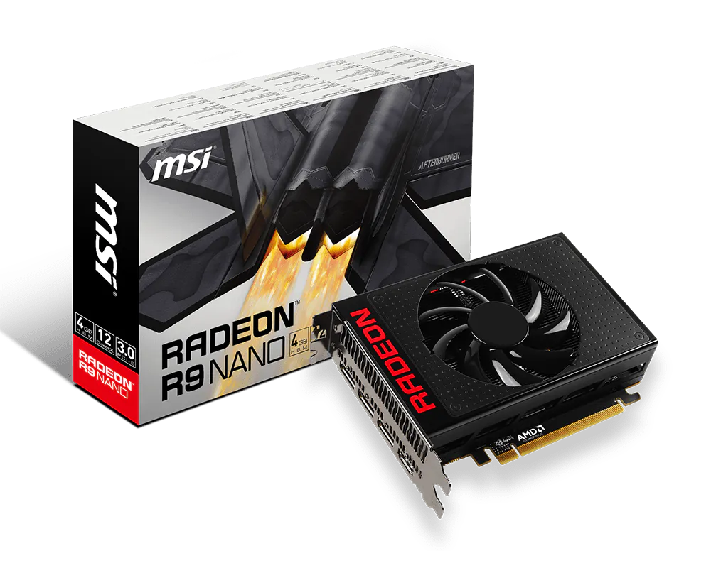 Specification Radeon R9 Nano 4G | MSI Global - The Leading Brand