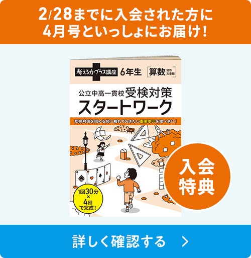 考える力・プラス 6年生 | オプション教材 | 進研ゼミ小学講座