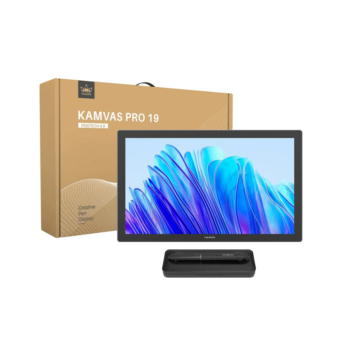 Huion Kamvas Pro 19 4K UHD Digital Drawing Tablet with Screen and
