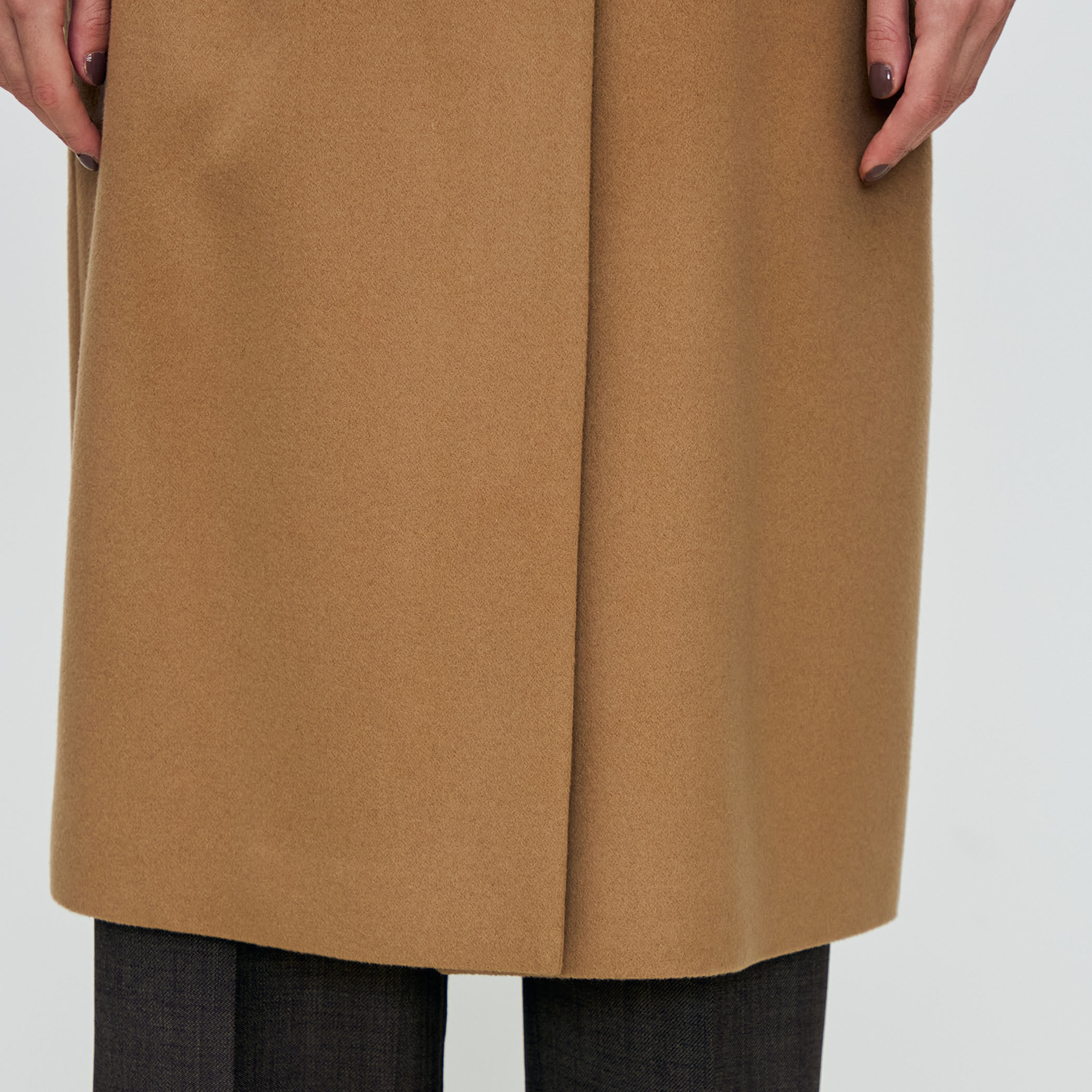 ピュアカシミヤ ノーカラーコート｜トゥモローランド 公式通販