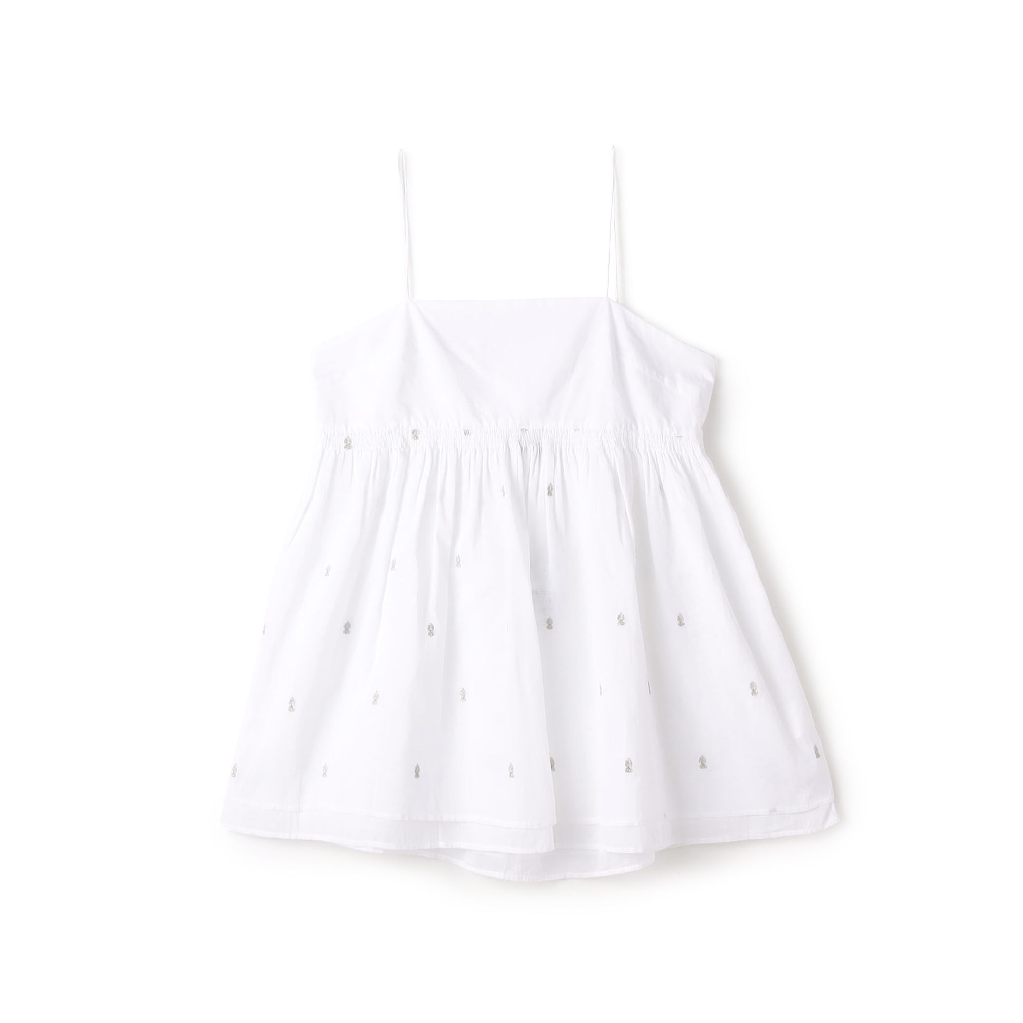 別注】ne Quittez pas BLACK POPLIN ORGANZE キャミソールトップス