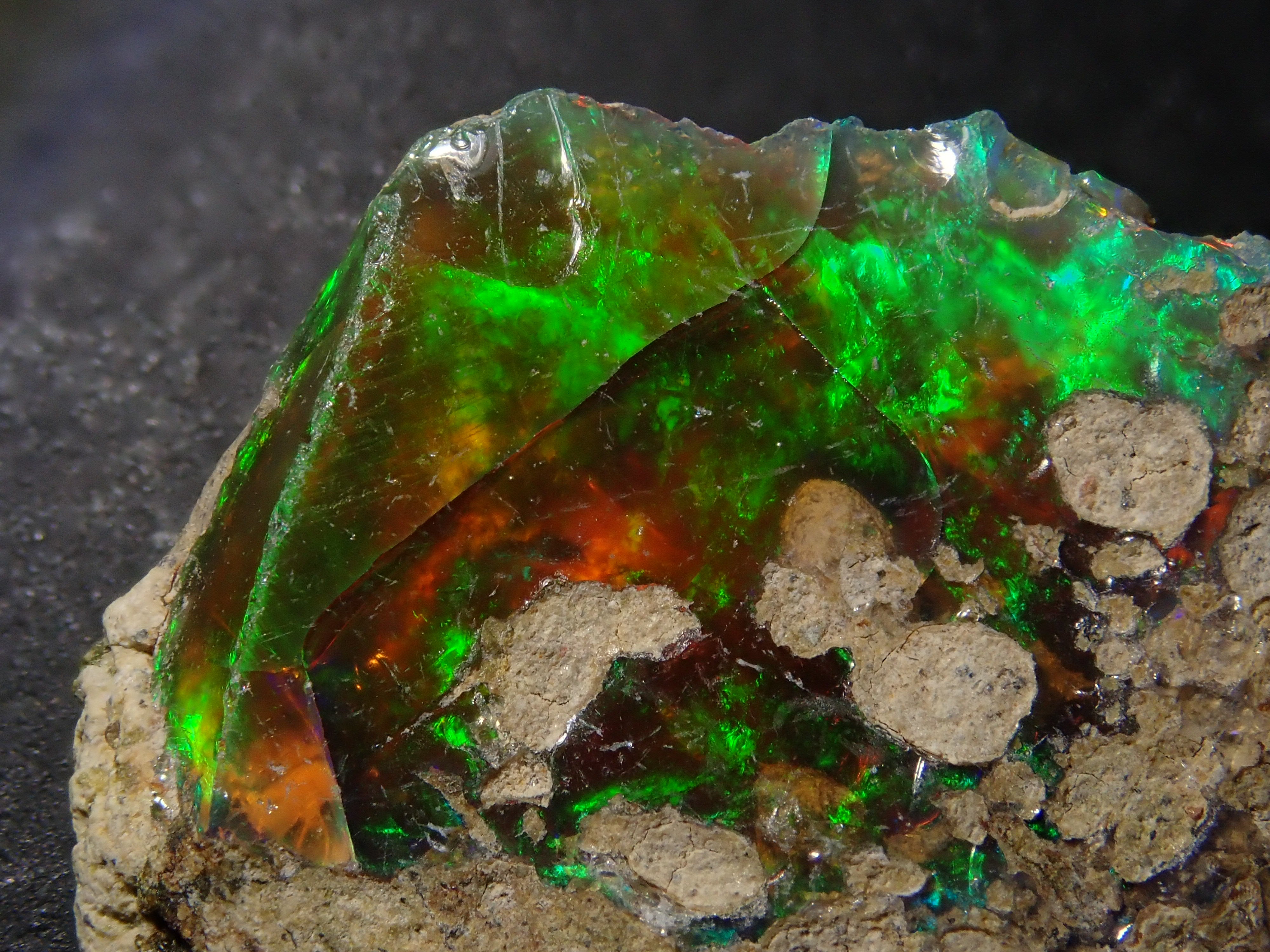 30CT】 エチオピア オパール 原石 青 緑 鉱物標本 ウェロ産 楽天市場