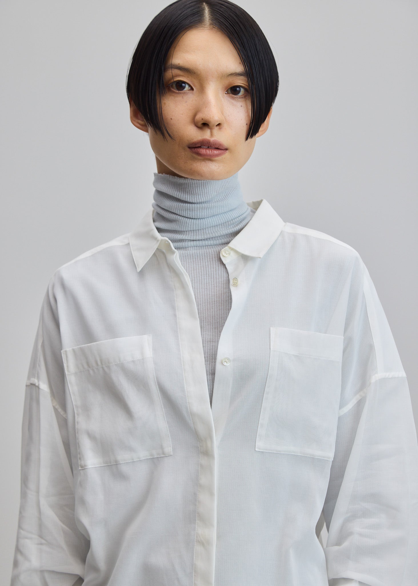 オーガニックコットンシアーシャツ - SOÉJU online store｜上質な大人