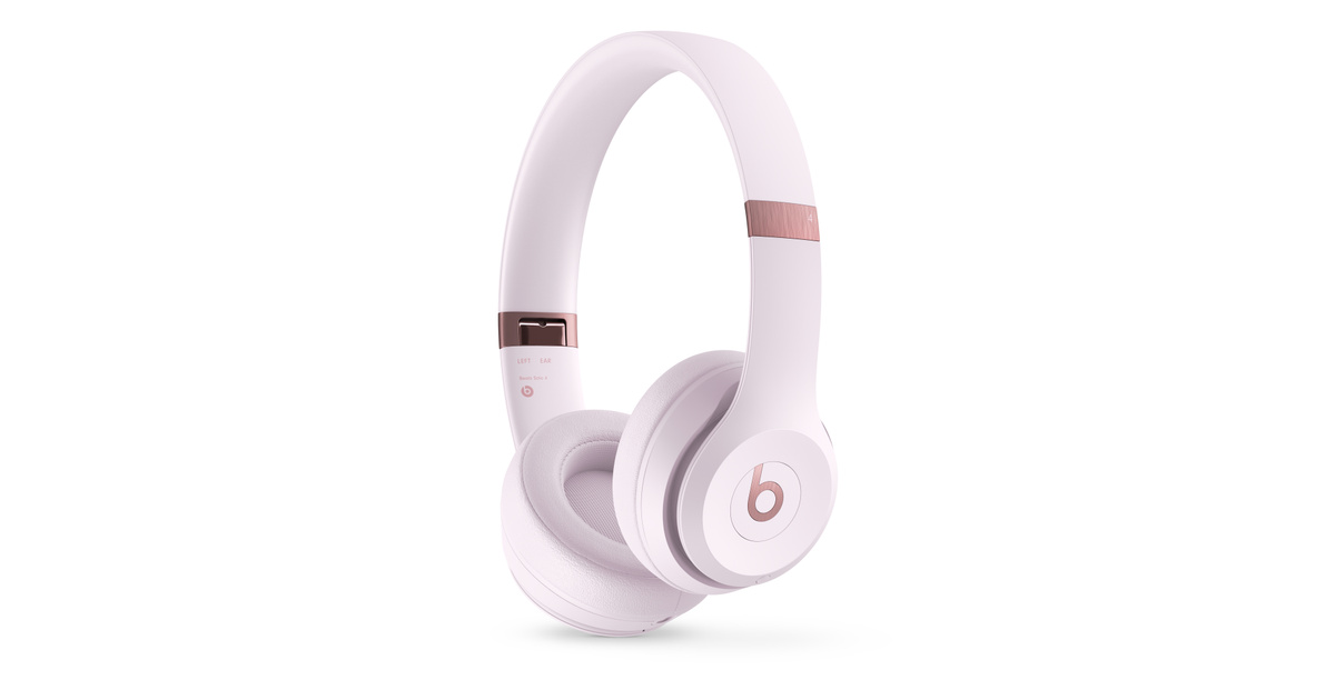 Beats Solo 4 — On-Ear Wireless Headphones — Cloud Pink - Apple