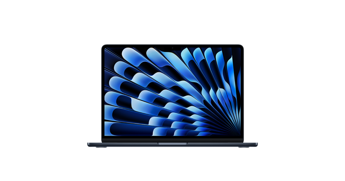 MacBook Air、13インチ、M4チップ、10コアCPU、8コアGPU、ミッドナイト