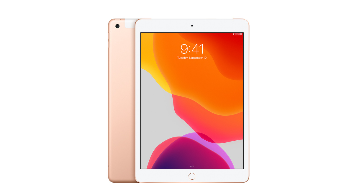 iPad Wi-Fi + Cellular 32GB - ゴールド（第7世代） [整備済製品