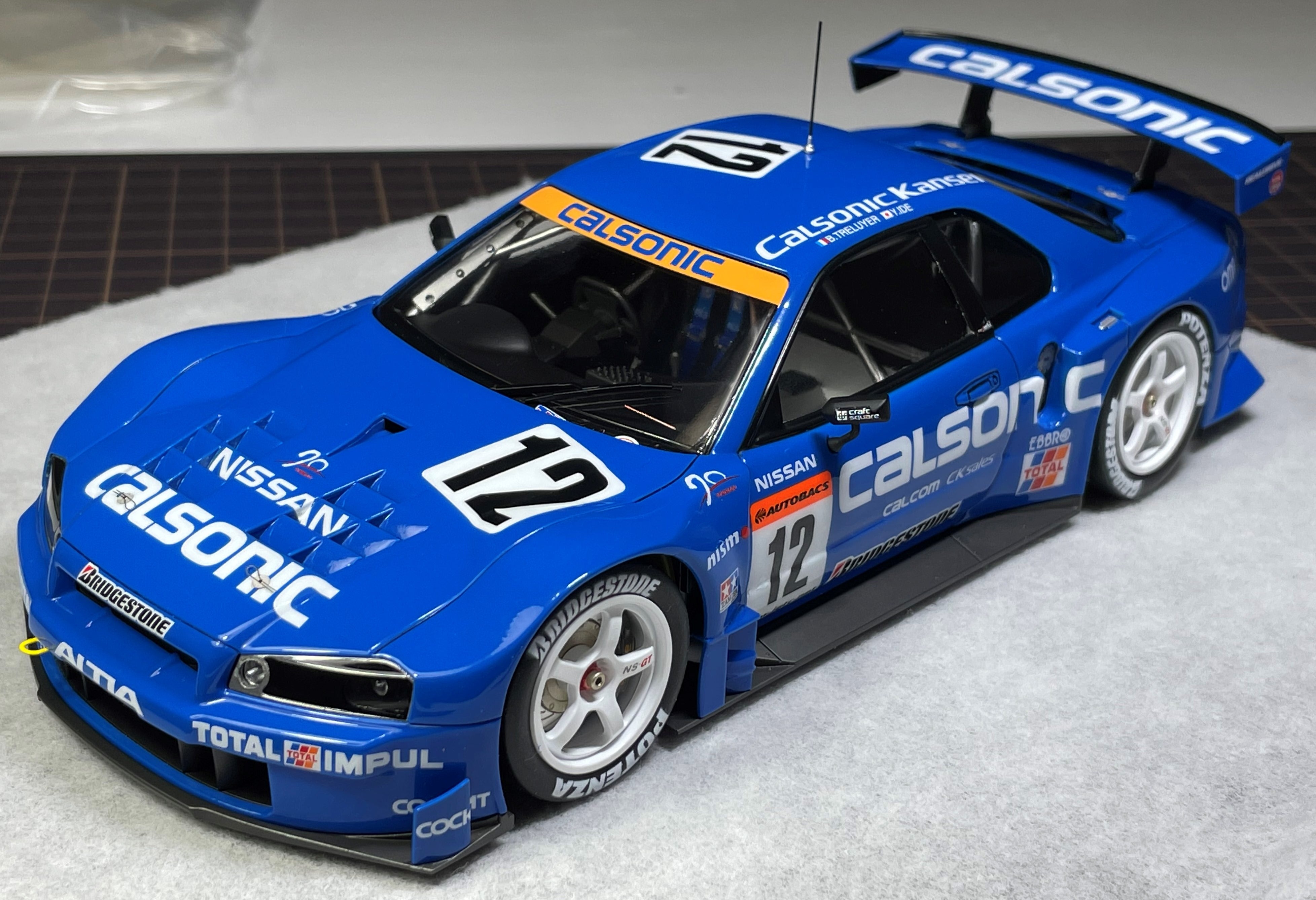 タミヤ カルソニック スカイラインGT-R 2003 #07 組立 | kingmanの模型