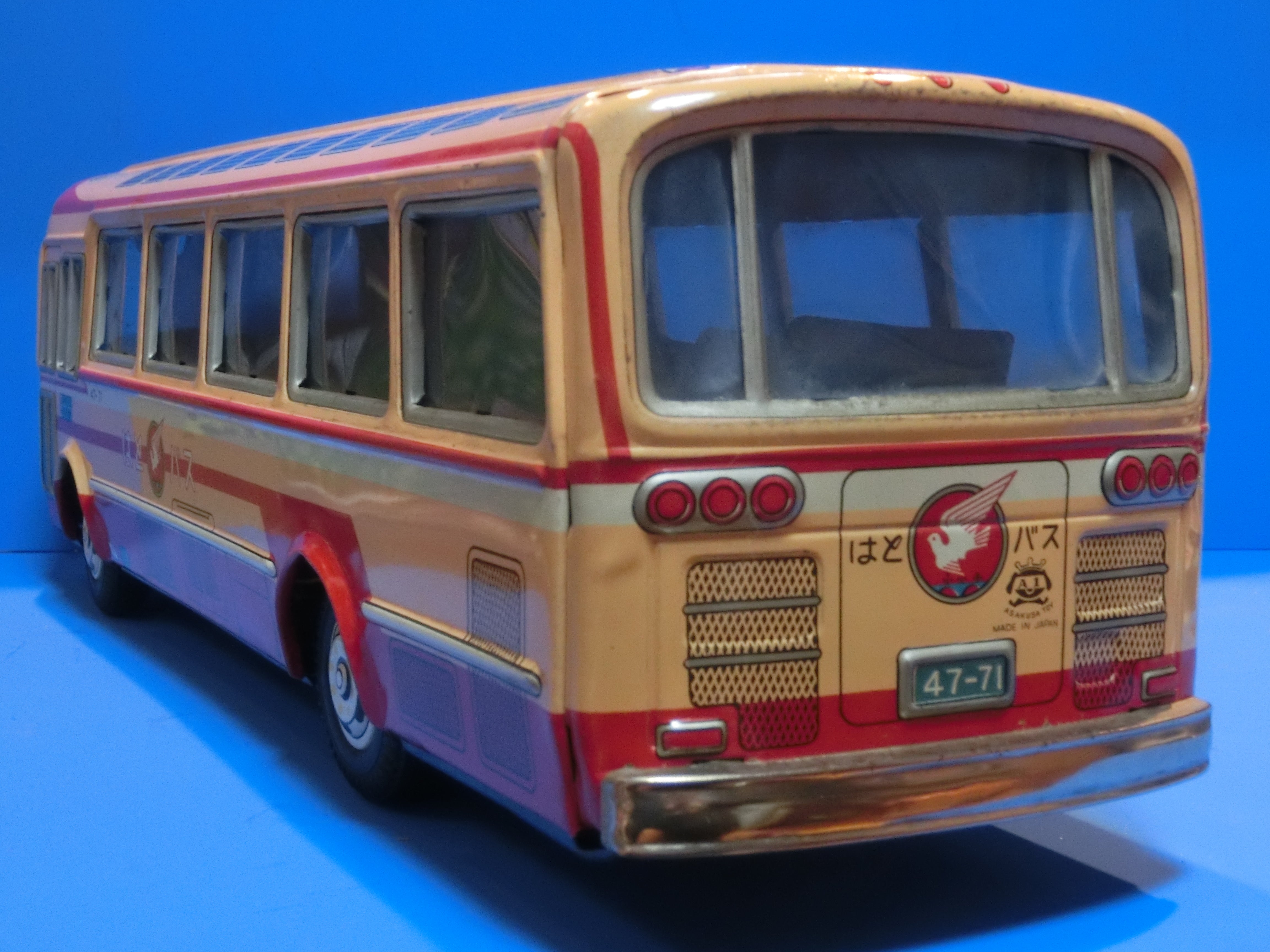 ☆1971年浅草玩具エーワンはとバス ～ ブリキ自動車コレクションから