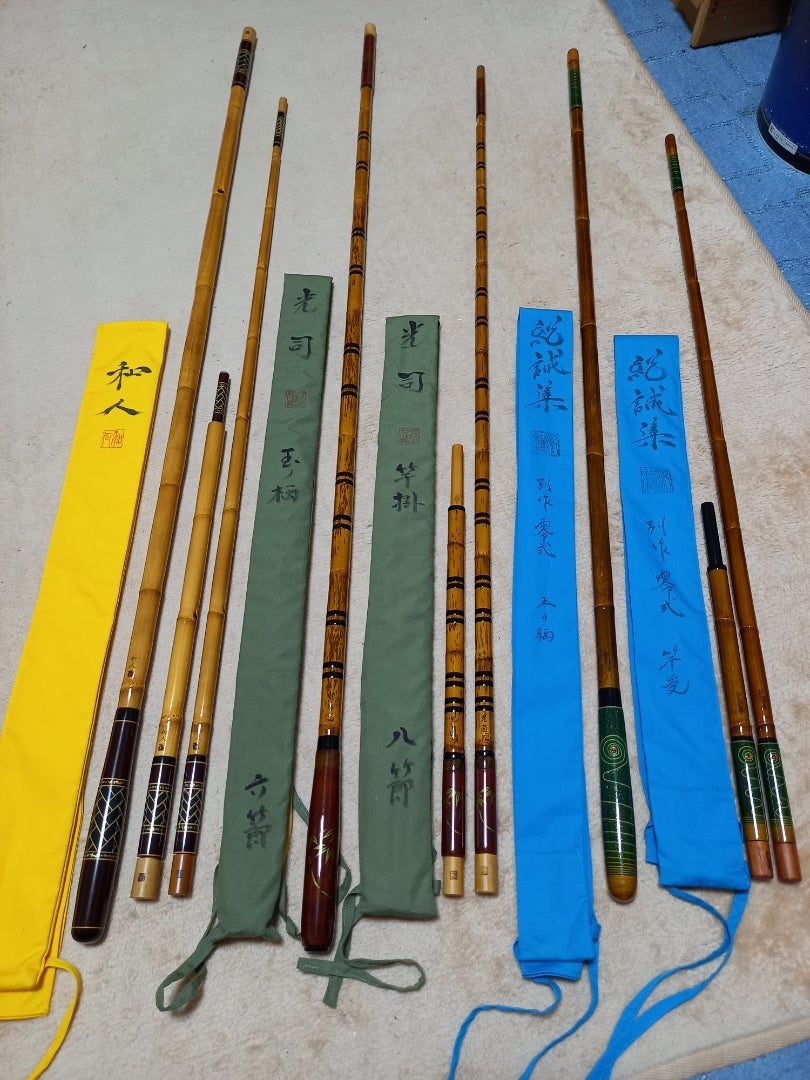 短竿用竿掛・玉の柄セット | さすらいのへら師☆Hirokichiの竹竿遊びStyle