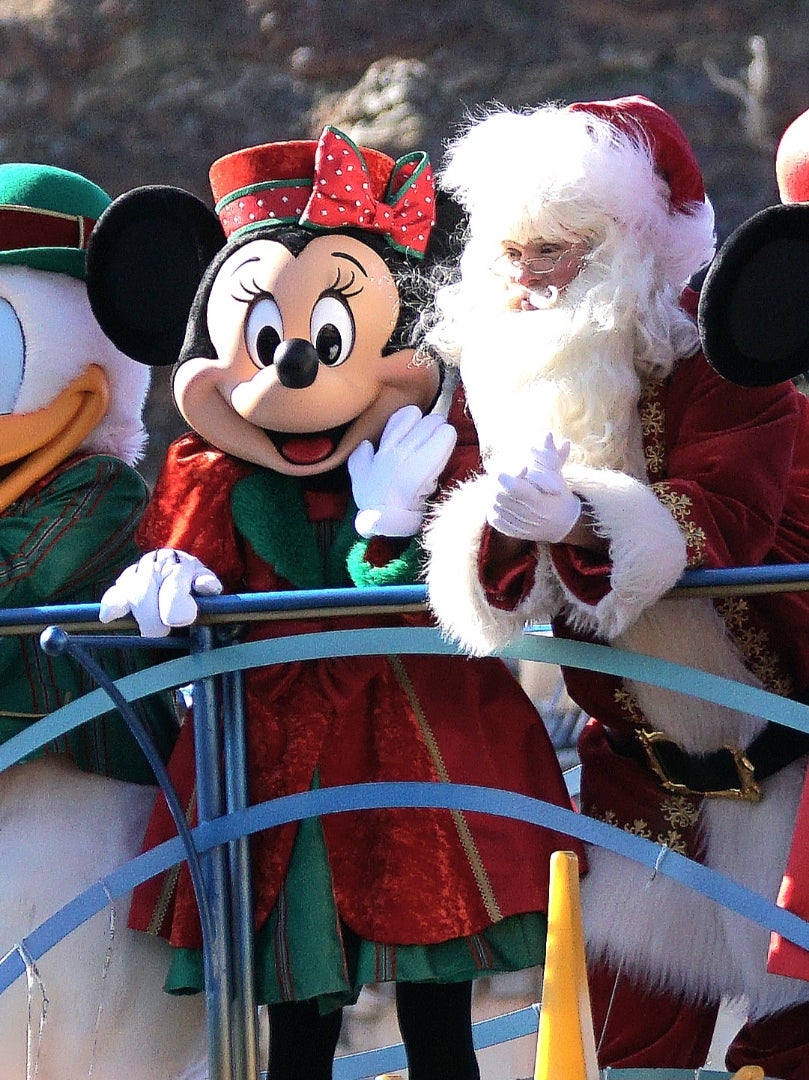 3423.昔の海外ディズニーワールドピンクリスマススペクタクルミッキー