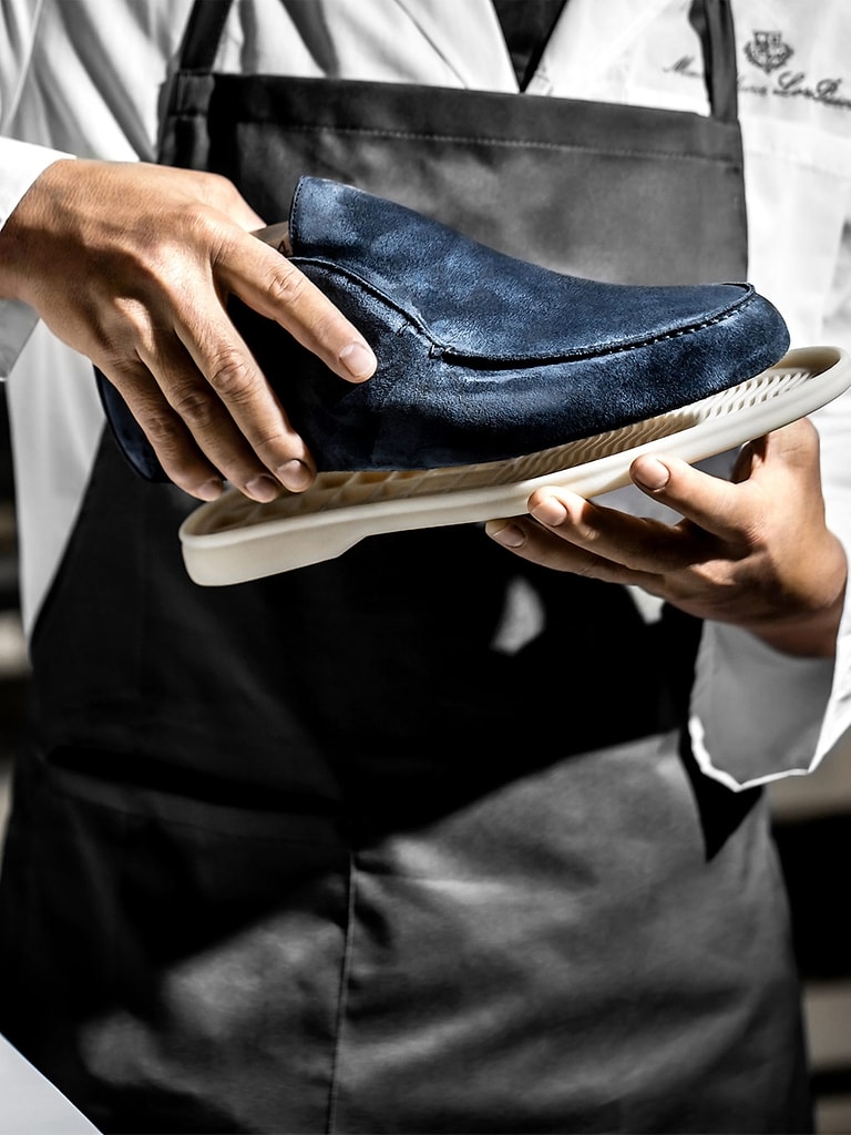 サマー・チャーム・ウォーク・モカシン スエード True Dark Blue