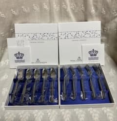 ロイヤルコペンハーゲン シェラン スプーンフォークセット 計10本