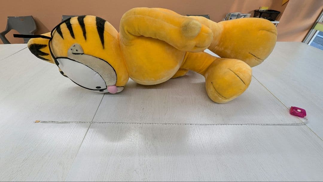 【ガーフィールド】特大特注 ぬいぐるみ(非売品) 約(高95 & 3.5kg)