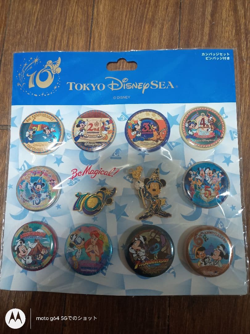 東京ディズニーシー 10周年 缶、ピンバッジ 12個セット - メルカリ