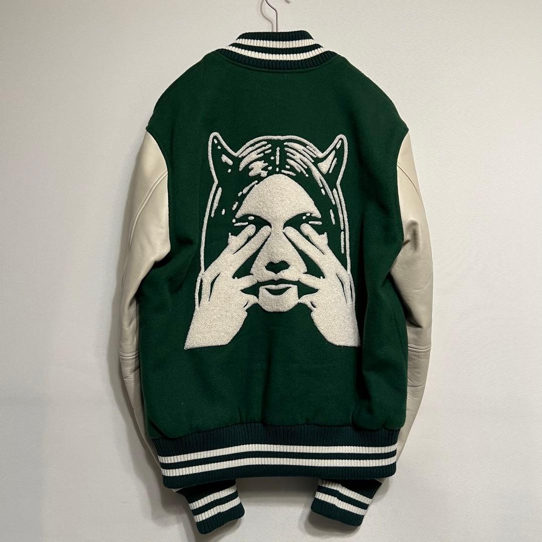 HYSTERIC GLAMOUR SEE NO EVIL スタジャン グリーン - メルカリ