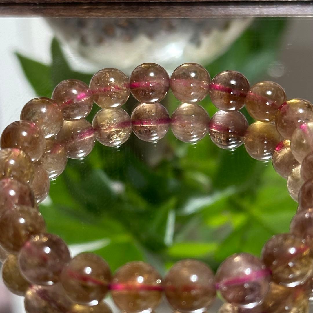 激レア【高品質】一点物 オーラライト ブレスレット 天然石 8.5mm