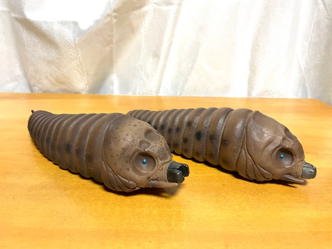 モスラ幼虫2003/2004 オス・メス ソフビ ムービーモンスターシリーズ