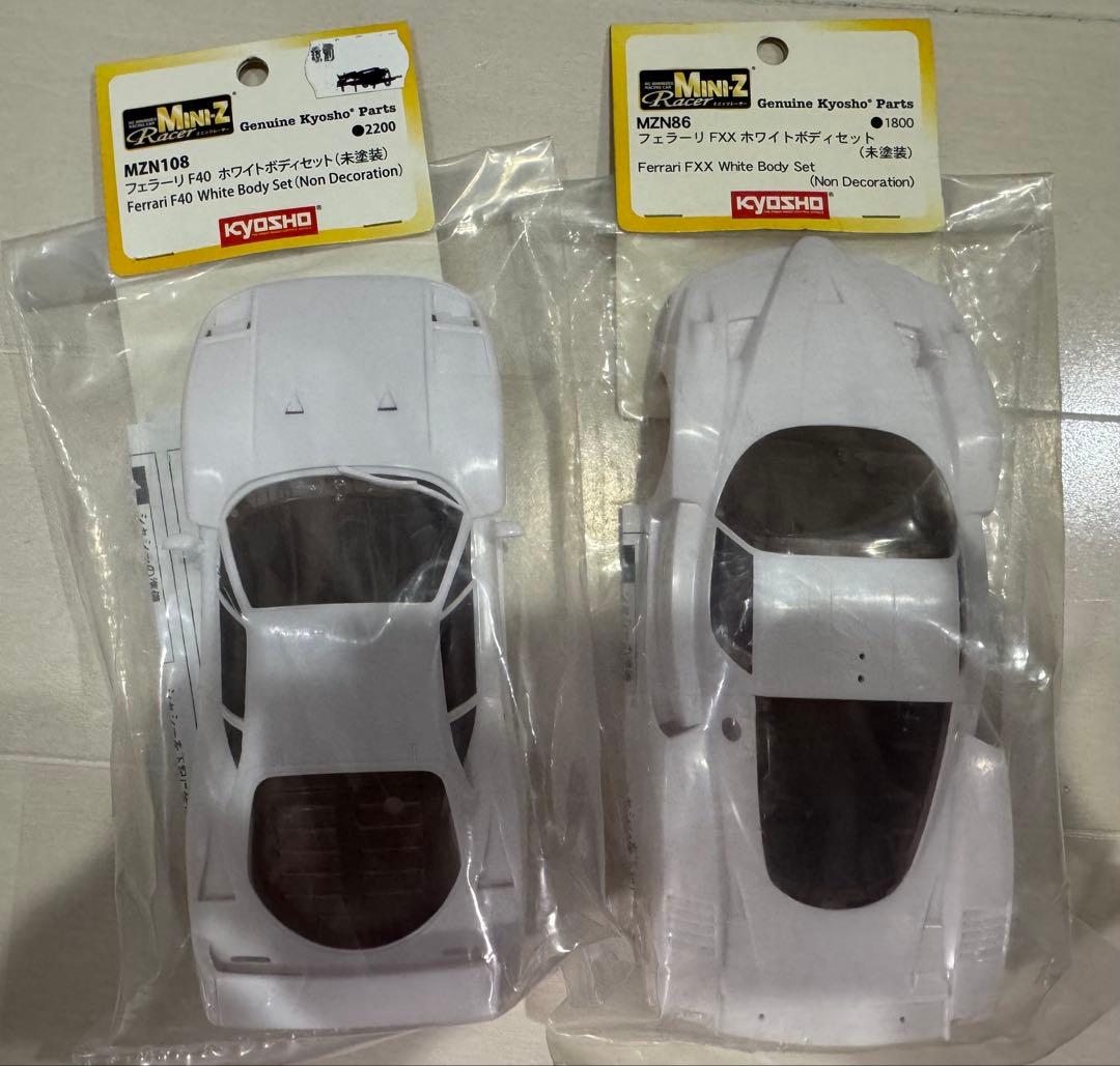 京商ミニッツ ホワイトボディ フェラーリ F40 フェラーリ FXX - メルカリ