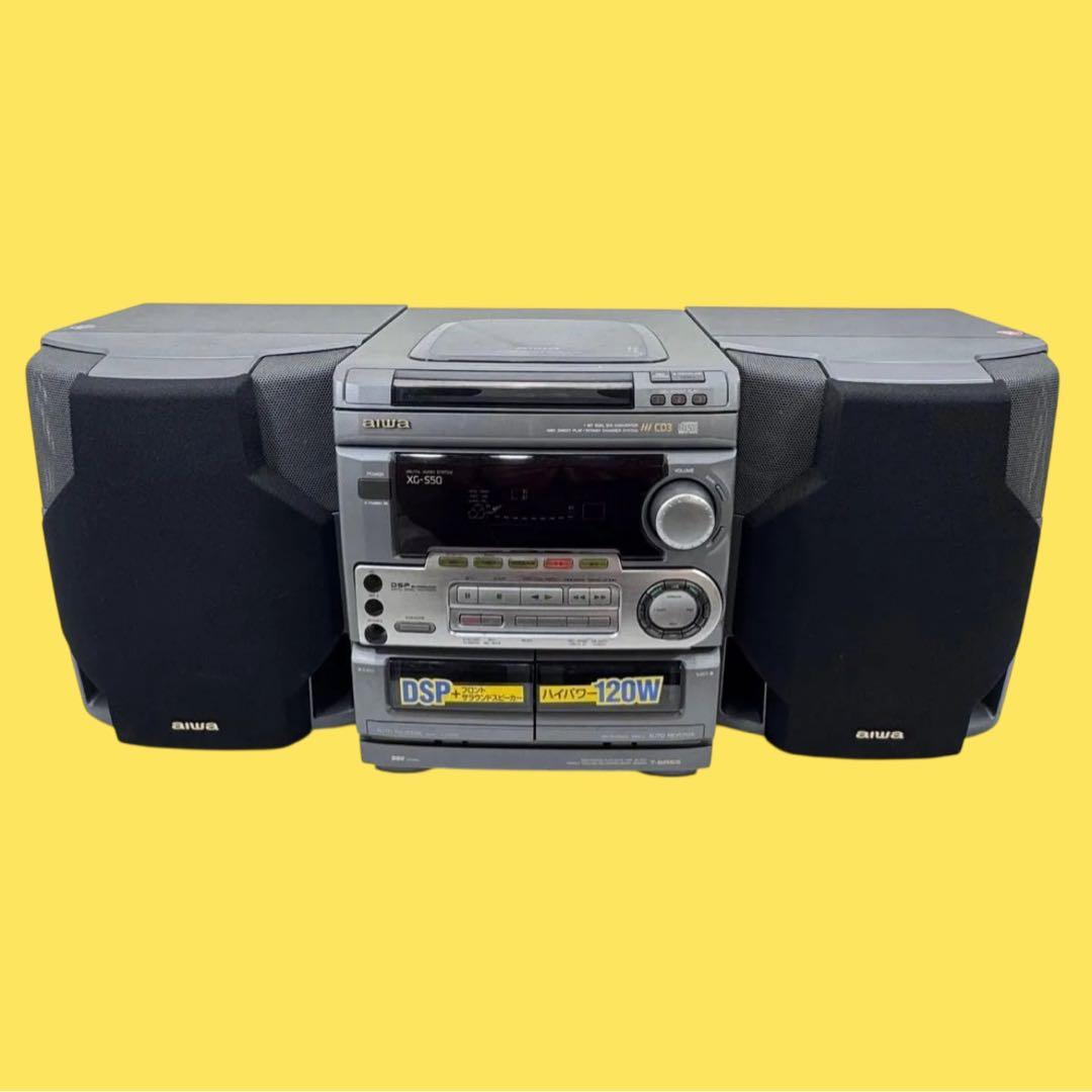 aiwa アイワ コンパクトディスクステレオシステム XG-S50 ジャンク品