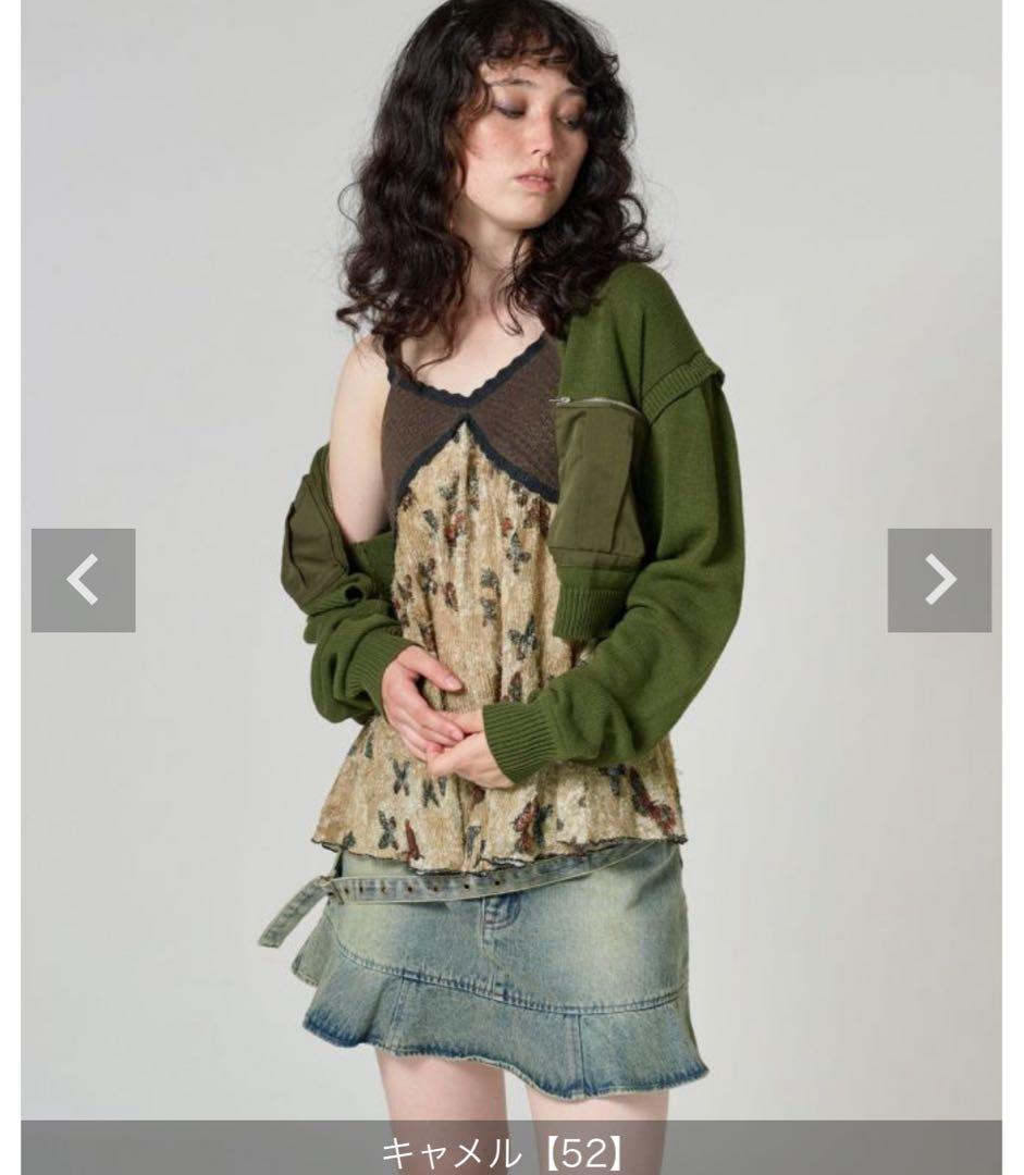 ヴィンテージライク ニットチュニック TINA：JOJUN キャメル ヴィンテージライク ニットチュニック | Leina | TINA：JOJUN