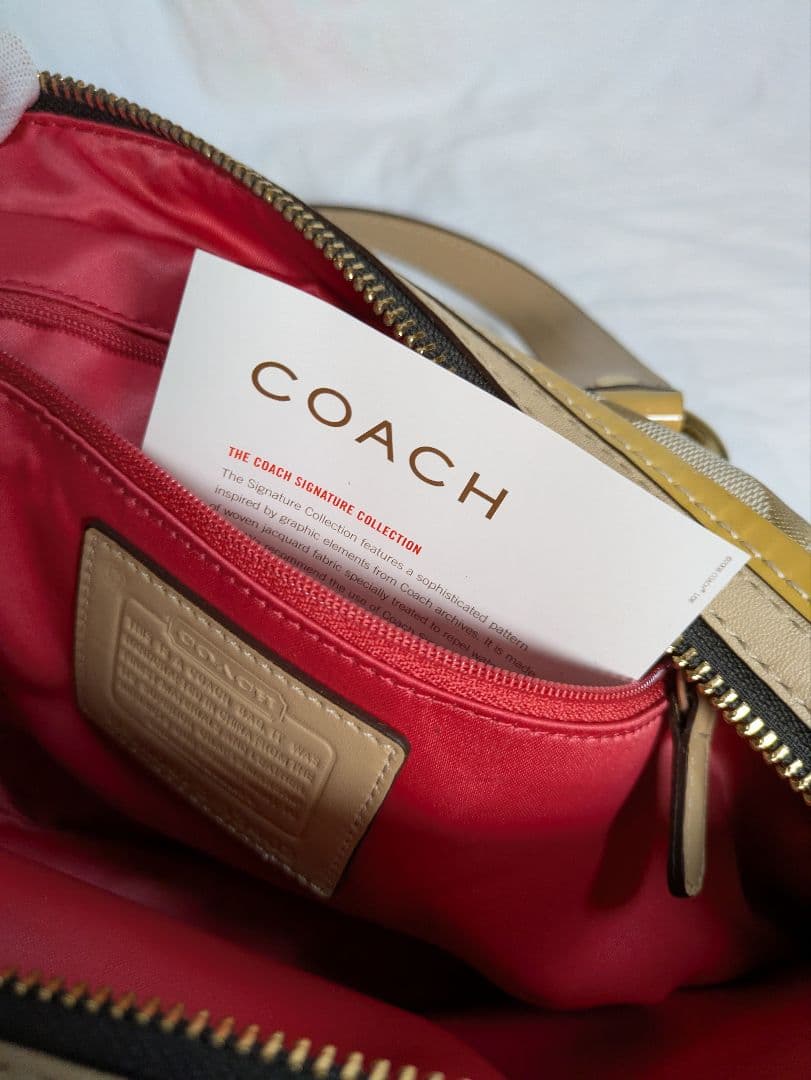 COACH ロゴ入りハンドバッグ M0873-13482未使用品