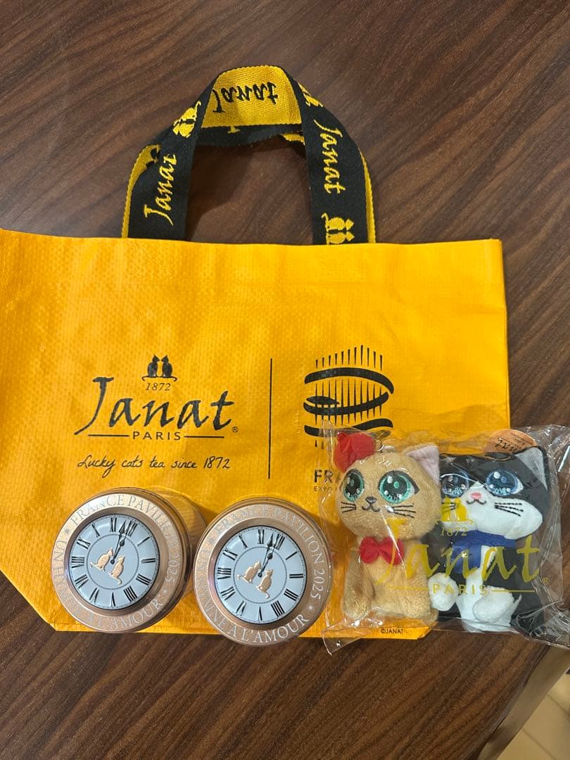 Janat ジャンナッツ 限定缶 ぬいぐるみ エコバッグ 関西万博 フランス