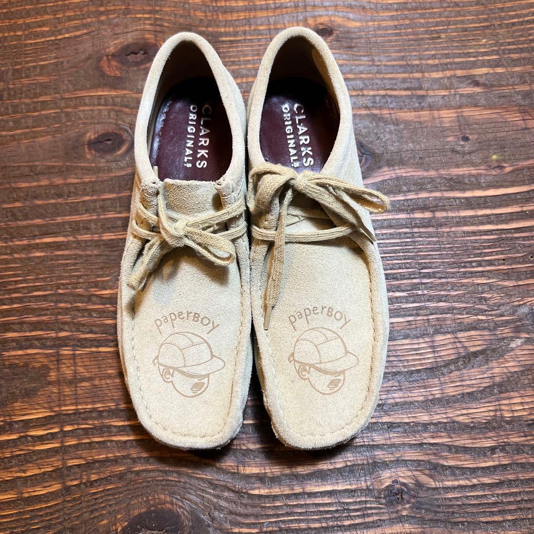 CLARKS × paperBoy ワラビー UK7 26cm クラークス