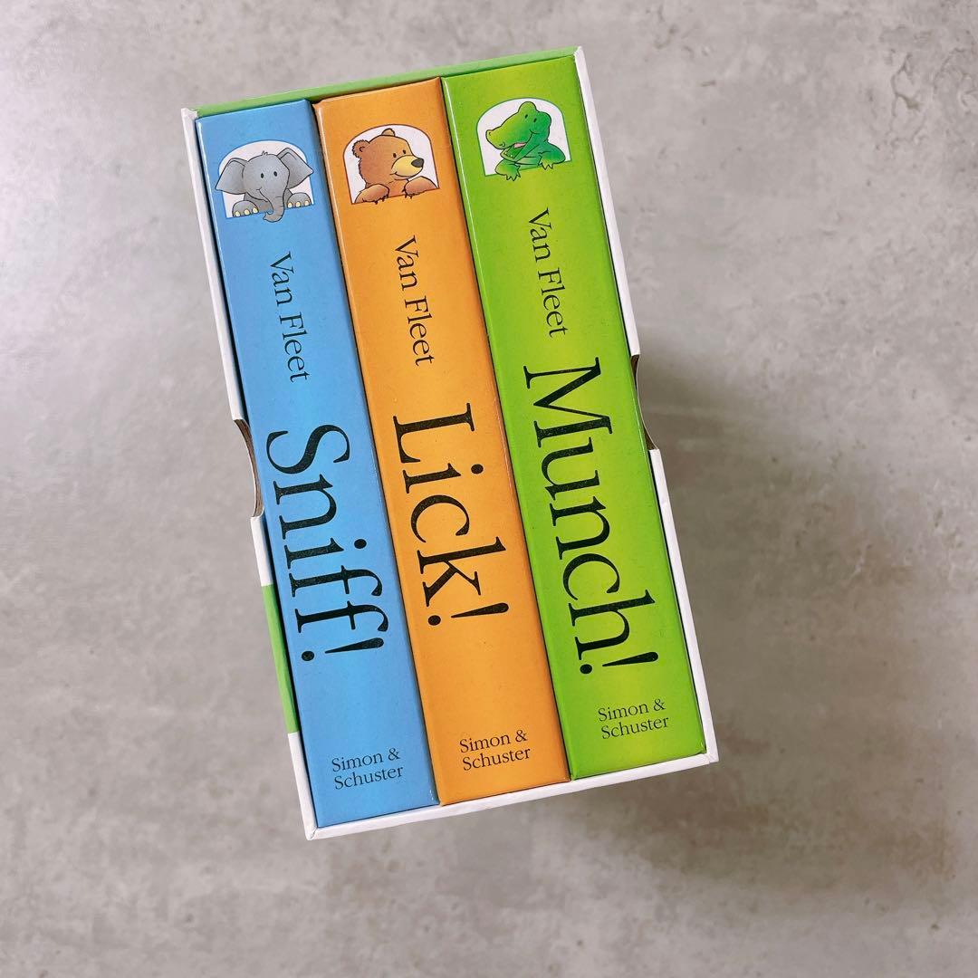 Van Fleet Sniff! Lick! Munch! 仕掛け絵本3冊セット - 絵本・児童書最