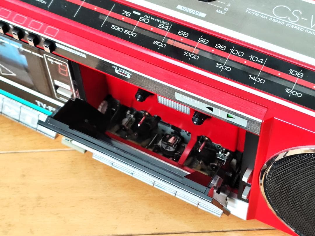 ジャンク】 AIWA ラジカセ CS-W88 アイワ 外装良好