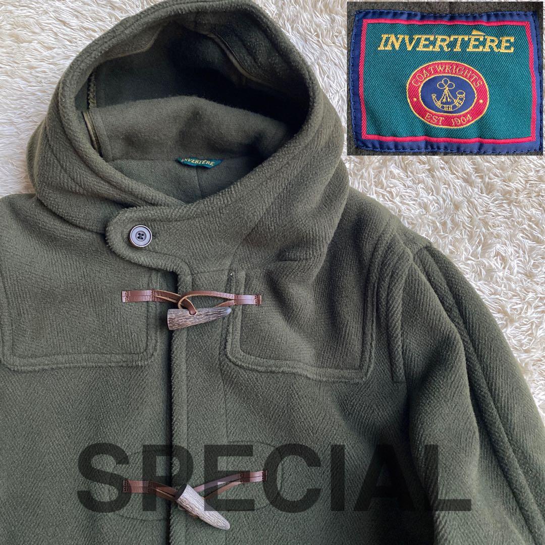 希少 緑タグ】インバーティア ヴィンテージ ダッフルコート ムーア