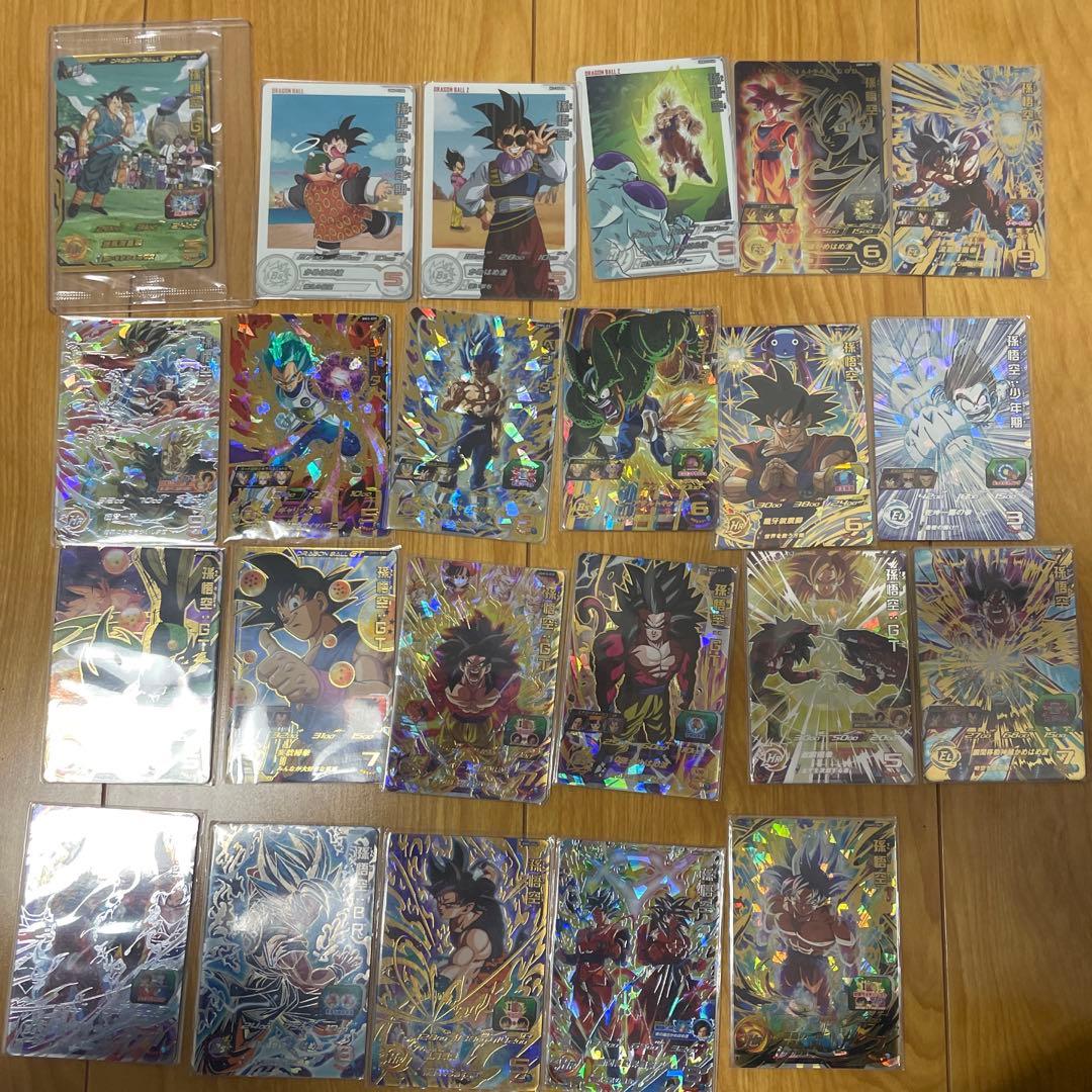 ドラゴンボールヒーローズ 孫悟空 ベジータ まとめ売り スーパードラゴンボールヒーローズ SR 星3 約600枚まとめ売り 大量