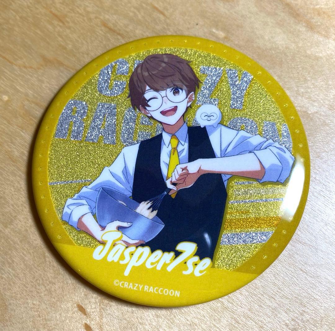 crazy raccoon GIGO 缶バッジ Jasper じゃす - メルカリ