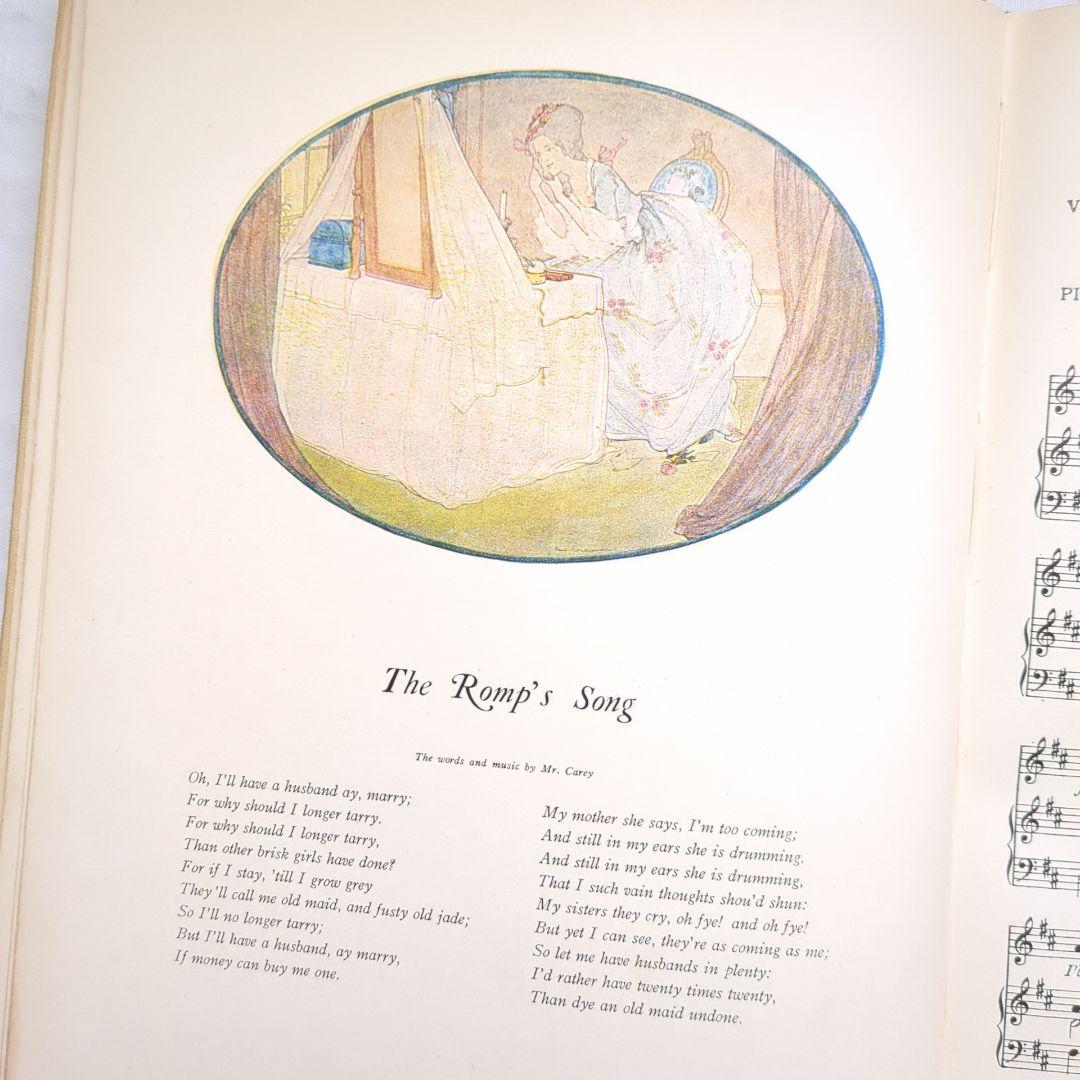 稀少1923アンティーク楽譜 絵本 洋書古書 児童書 ヴィクトリアン