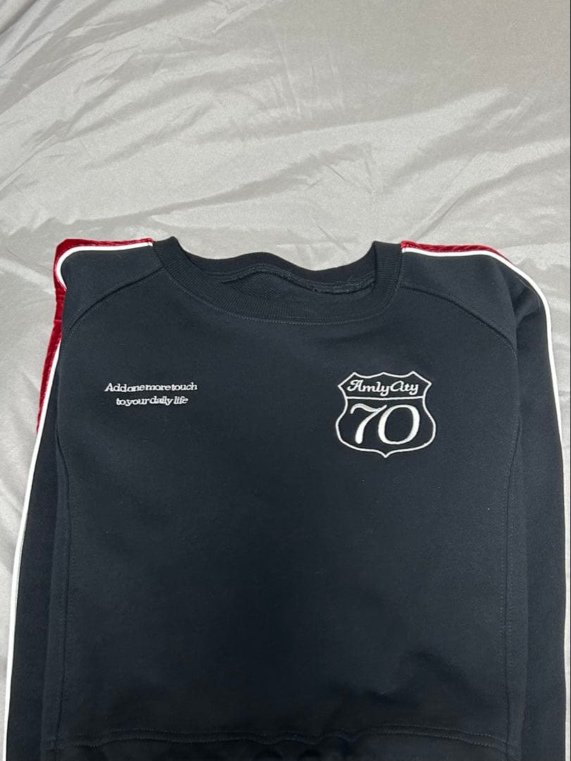 Amlycity サイドラインショートスウェット ブラック A*a様 Amly City サイドラインショートスウェット - メルカリ