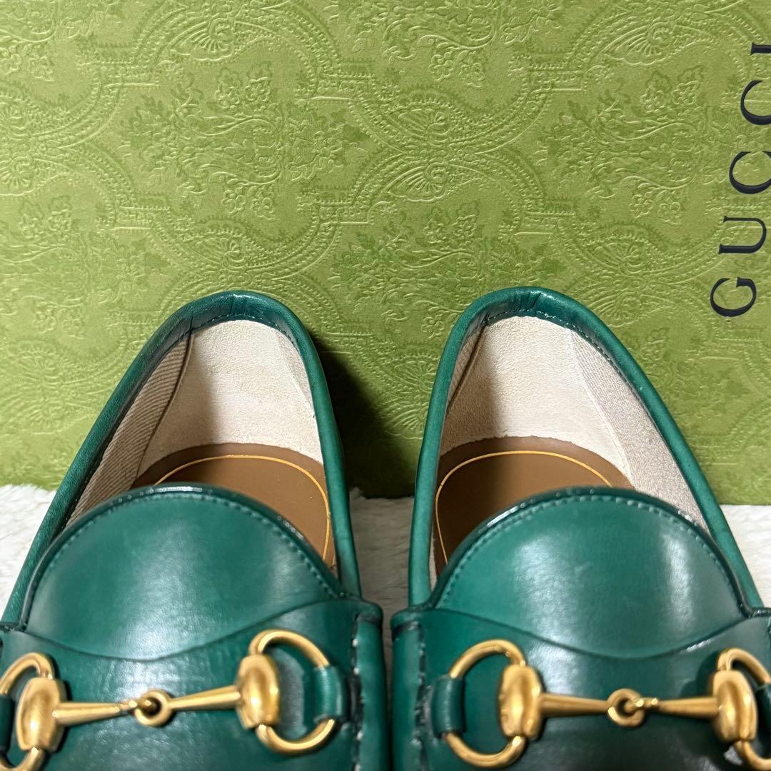 ⭐️極美品⭐️ GUCCI グッチ ホースビットローファー 1953 グリーン